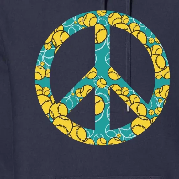 Tennis Peace Sign Premium Hoodie