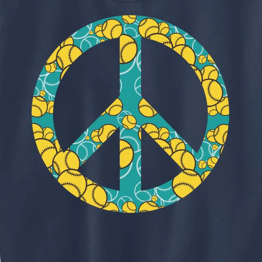 Tennis Peace Sign Kids Sweatshirt