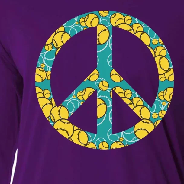 Tennis Peace Sign Cooling Performance Long Sleeve Crew