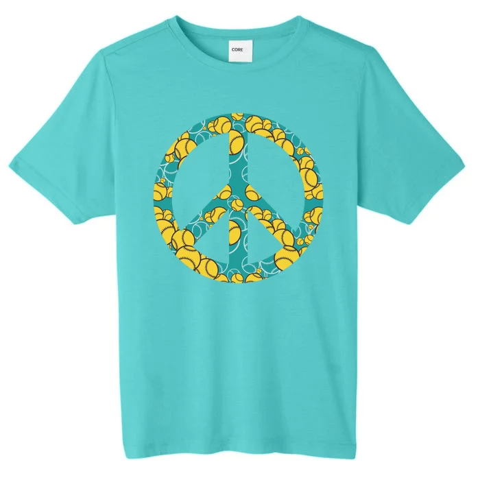 Tennis Peace Sign ChromaSoft Performance T-Shirt