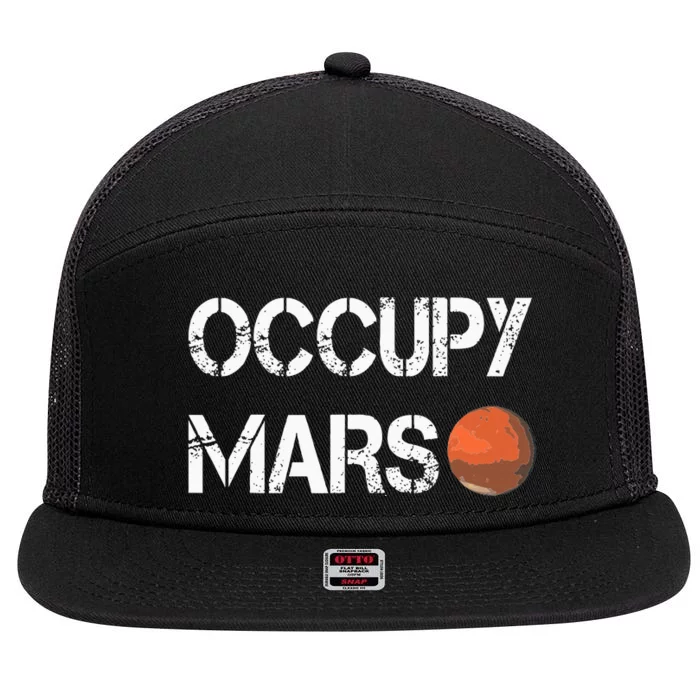 The Explorer Occupy Mars Space 7 Panel Mesh Trucker Snapback Hat