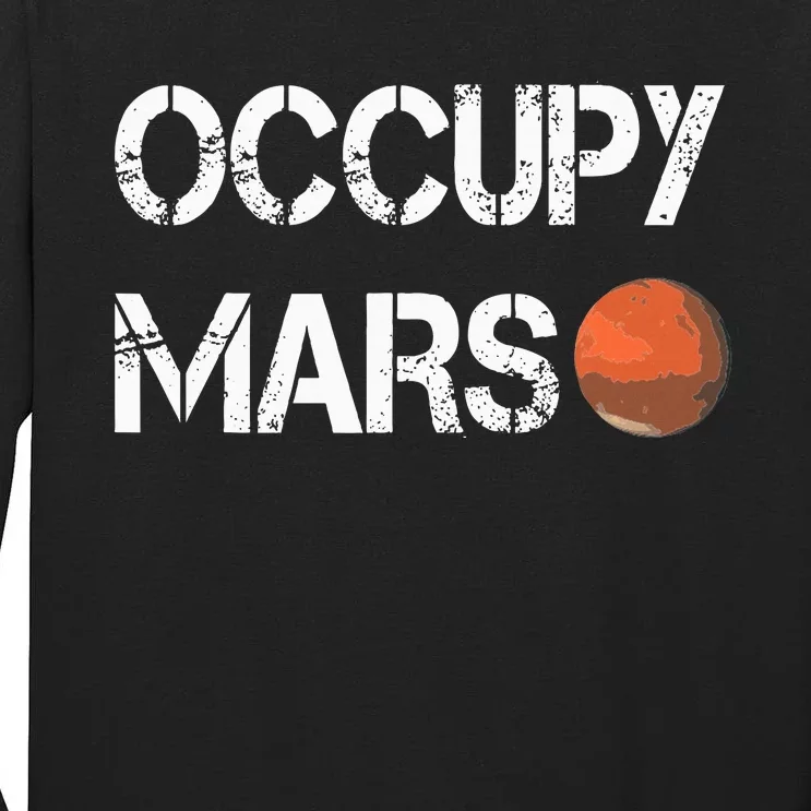 The Explorer Occupy Mars Space Tall Long Sleeve T-Shirt