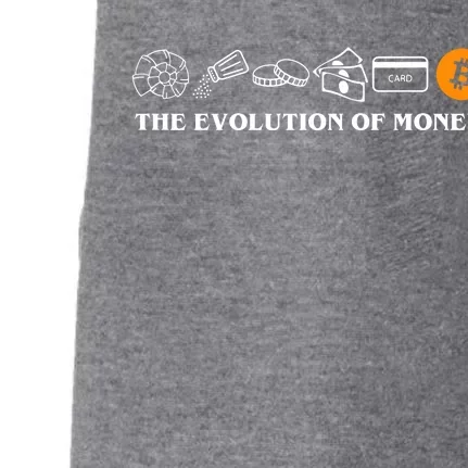 The Evolution Of Money Bitcoin Crypto Doggie 3-End Fleece Hoodie