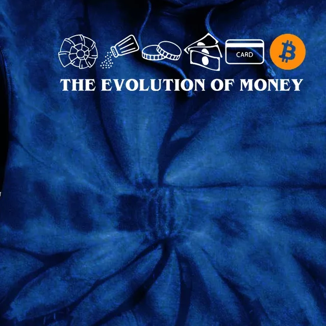 The Evolution Of Money Bitcoin Crypto Tie Dye Hoodie