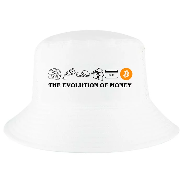 The Evolution Of Money Bitcoin Crypto Cool Comfort Performance Bucket Hat