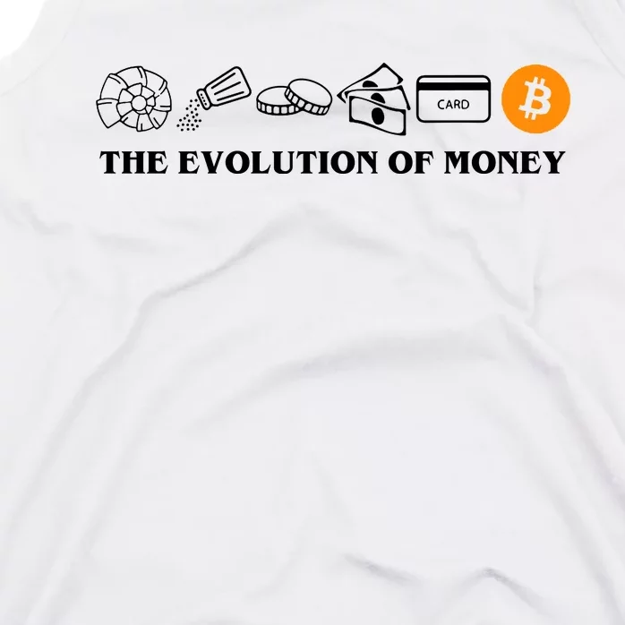 The Evolution Of Money Bitcoin Crypto Tank Top