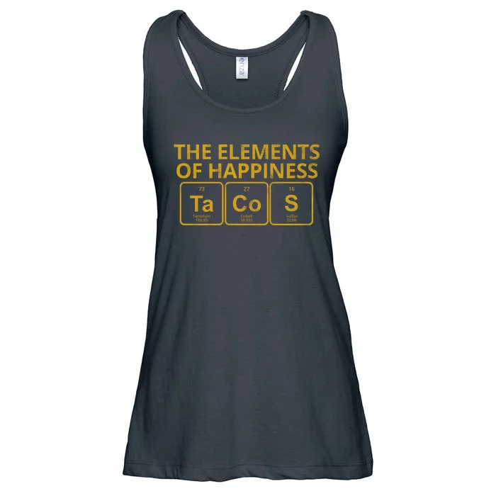 The Elements Of Happiness Taco Lover Ladies Essential Flowy Tank