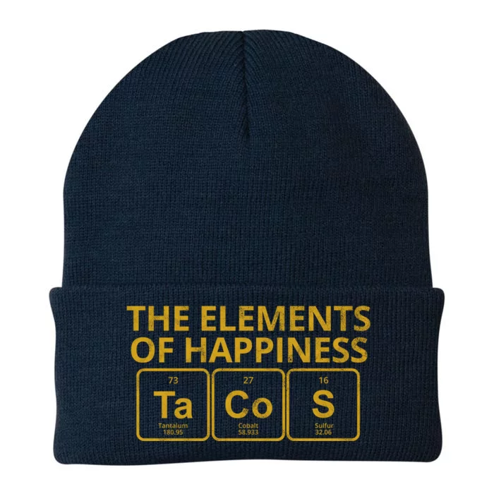 The Elements Of Happiness Taco Lover Knit Cap Winter Beanie