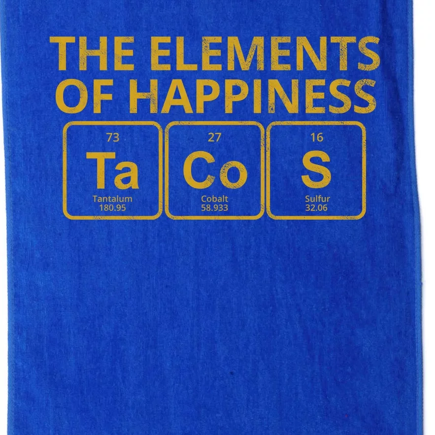 The Elements Of Happiness Taco Lover Platinum Collection Golf Towel