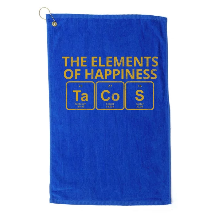 The Elements Of Happiness Taco Lover Platinum Collection Golf Towel