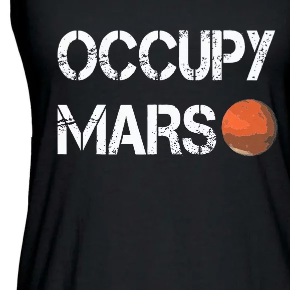 The Explorer Occupy Mars Space Ladies Essential Flowy Tank