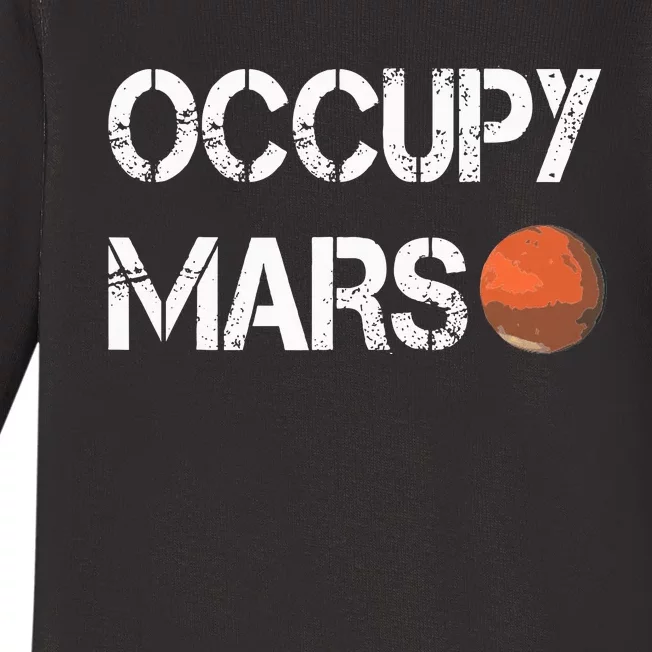 The Explorer Occupy Mars Space Baby Long Sleeve Bodysuit