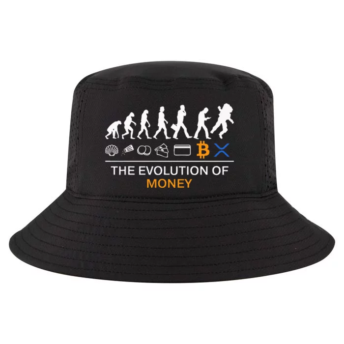 The Evolution Of Money Funny Bitcoin Ripple Xrp To The Moon Cool Comfort Performance Bucket Hat