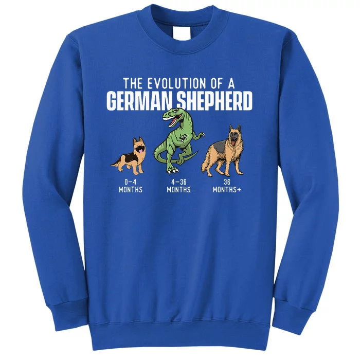 The Evolution Of A German Shepherd Dog Owner Tall Sweatshirt