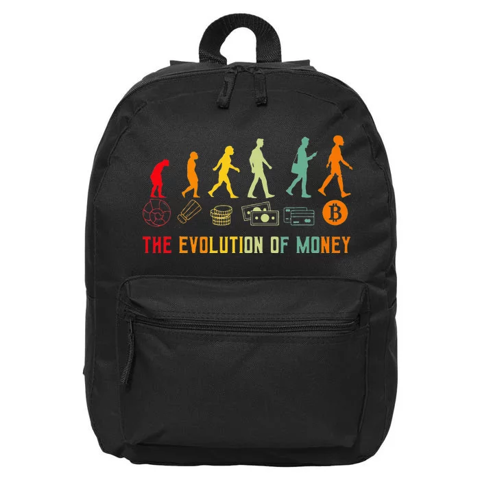 The Evolution Of Money Bitcoin Btc Crypto Cryptocurrency 16 in Basic Backpack