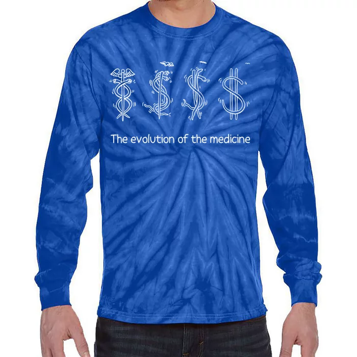 The Evolution Of Medicine Gift Tie-Dye Long Sleeve Shirt