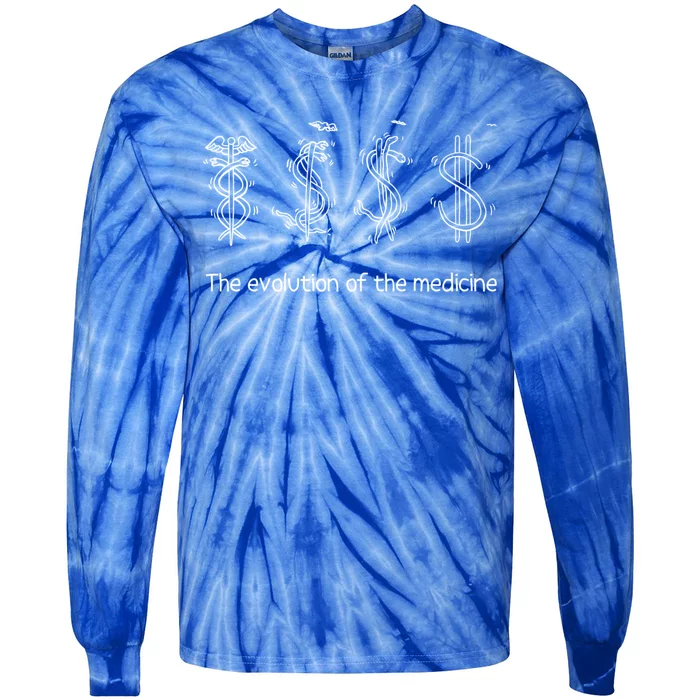 The Evolution Of Medicine Gift Tie-Dye Long Sleeve Shirt