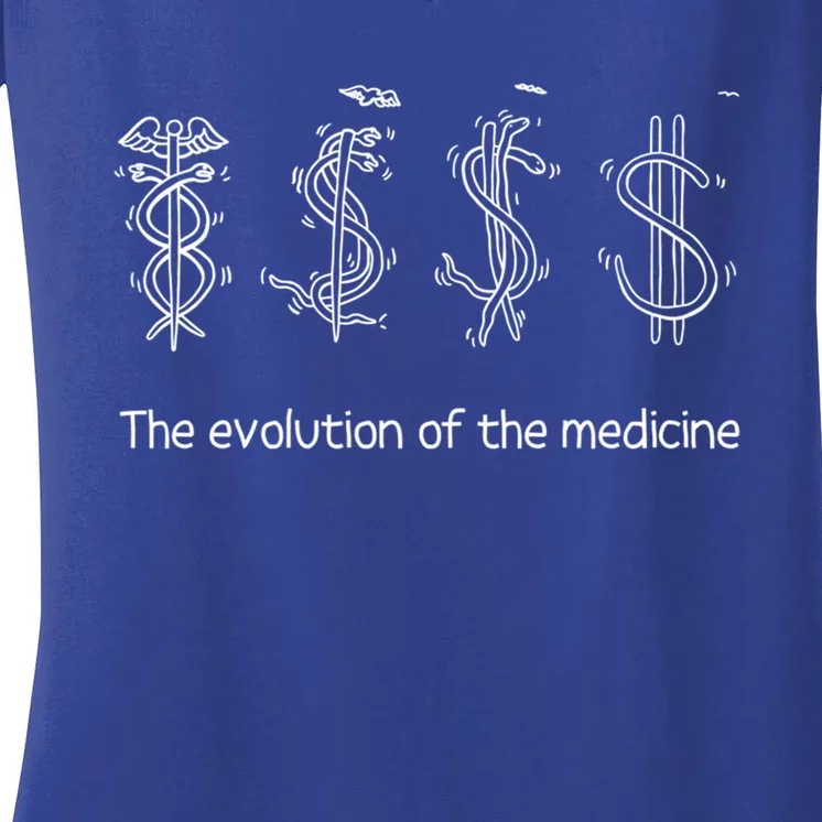 The Evolution Of Medicine Gift Women's V-Neck T-Shirt