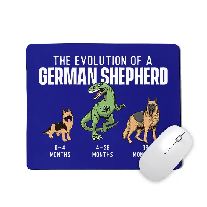 The Evolution Of A German Shepherd Dog Owner Pet Lover Mousepad