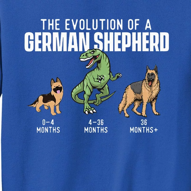 The Evolution Of A German Shepherd Dog Owner Pet Lover Tall Sweatshirt