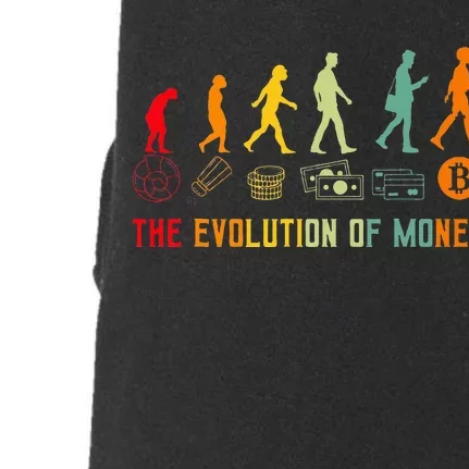 The Evolution Of Money Bitcoin Btc Crypto Cryptocurrency Doggie 3-End Fleece Hoodie