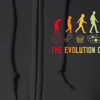 The Evolution Of Money Bitcoin Btc Crypto Cryptocurrency Full Zip Hoodie