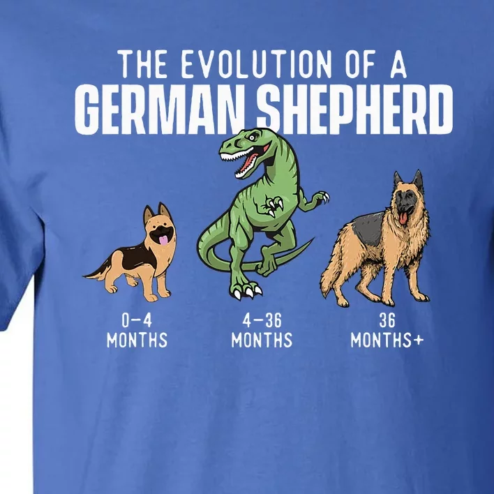 The Evolution Of A German Shepherd Dog Owner Pet Lover Tall T-Shirt