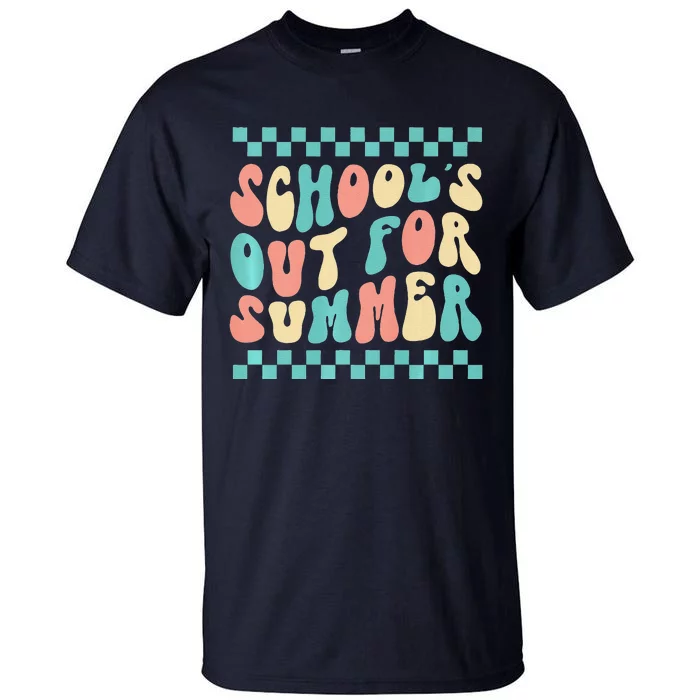 Teacher End Of Year Schools Out For Summer Retro Last Day Premium Tall T-Shirt