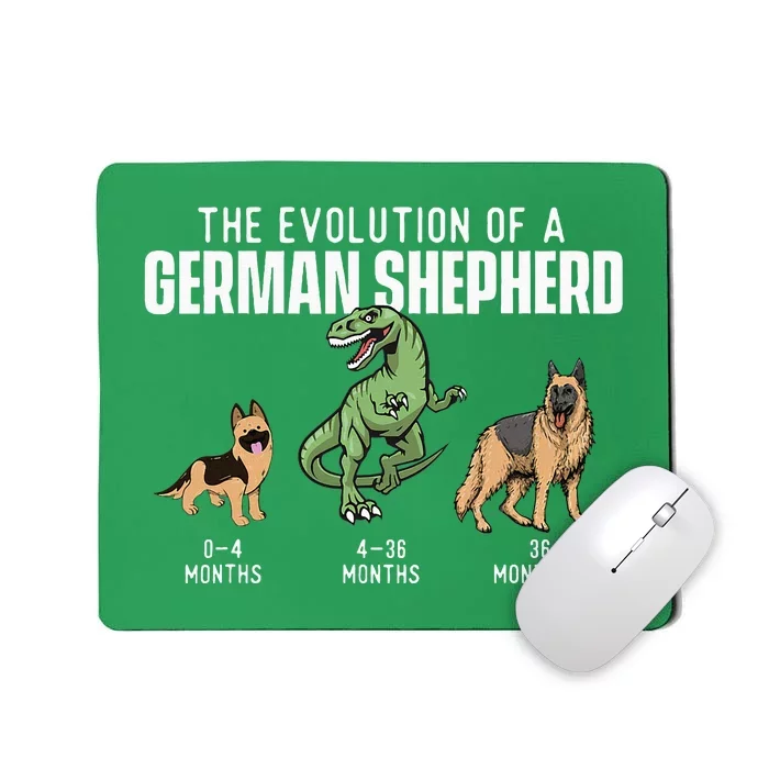 The Evolution Of A German Shepherd Dog Owner Pet Lover Mousepad