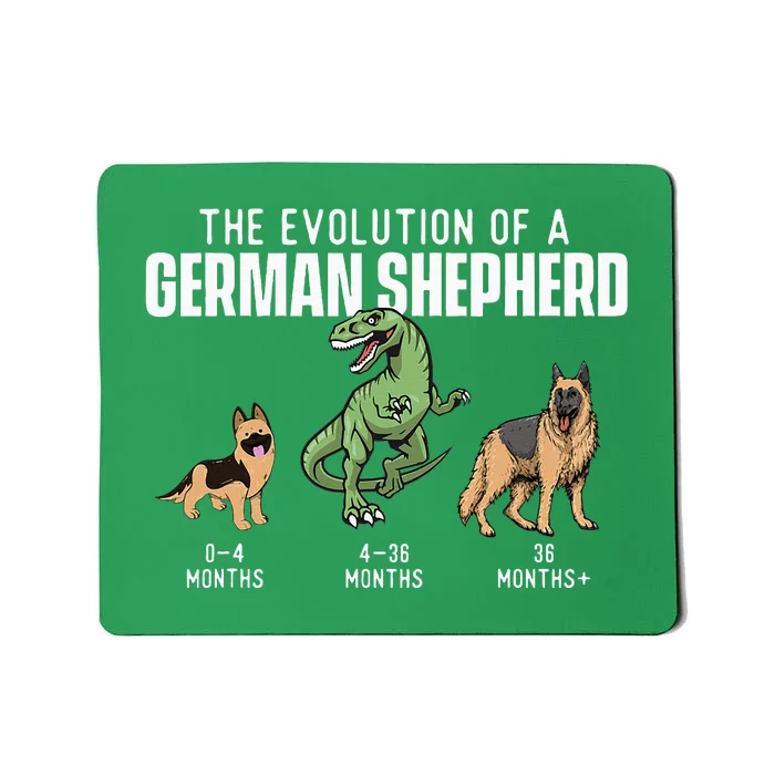 The Evolution Of A German Shepherd Dog Owner Pet Lover Mousepad