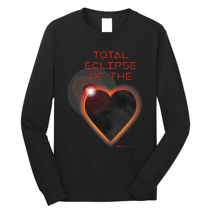 Total Eclipse Of The Solar Heart Astronomy Long Sleeve Shirt