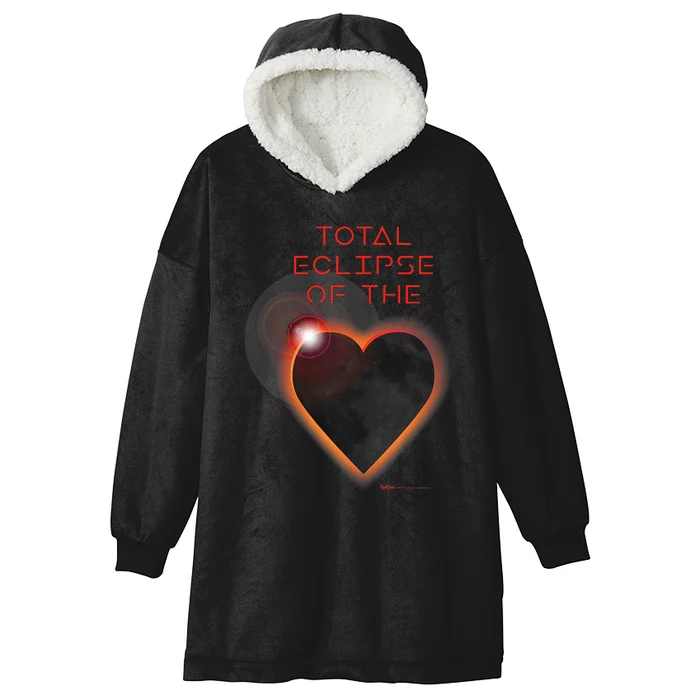 Total Eclipse Of The Solar Heart Astronomy Hooded Wearable Blanket