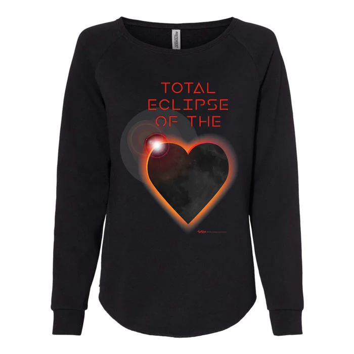 Total Eclipse Of The Solar Heart Astronomy Womens California Wash Sweatshirt