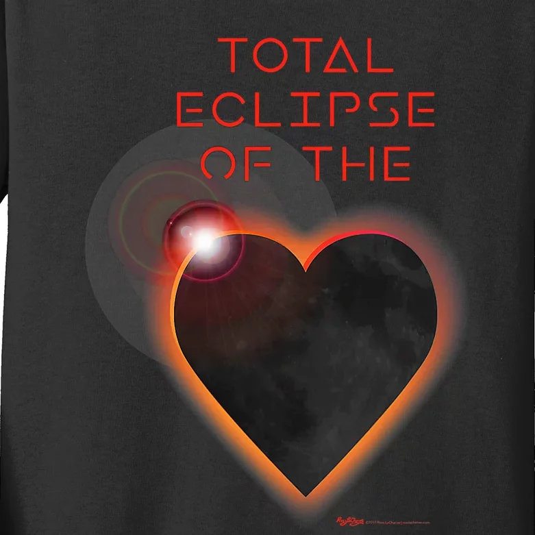 Total Eclipse Of The Solar Heart Astronomy Kids Long Sleeve Shirt