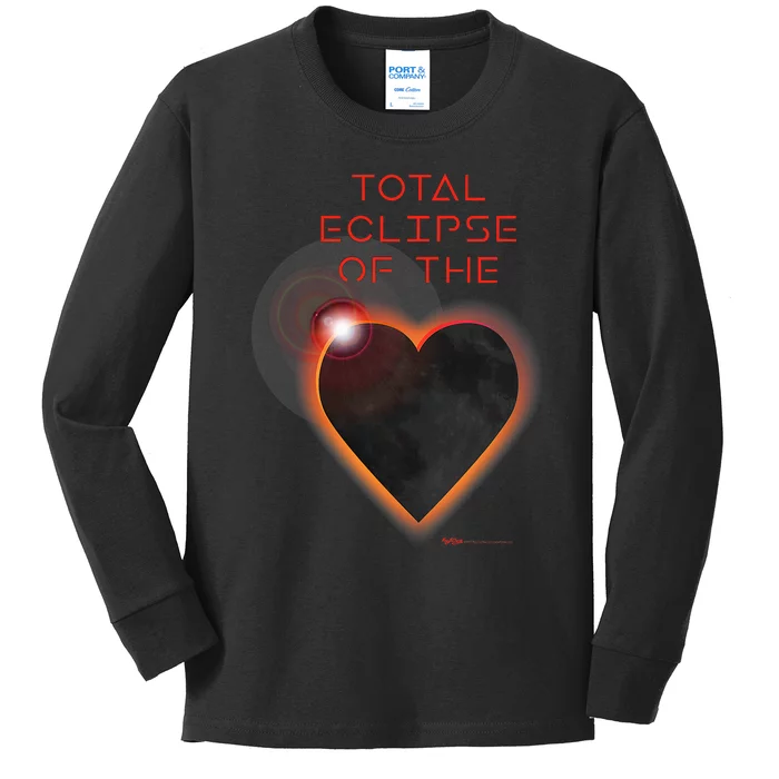 Total Eclipse Of The Solar Heart Astronomy Kids Long Sleeve Shirt