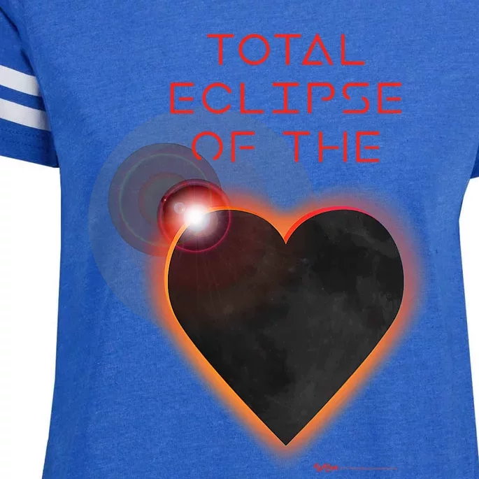 Total Eclipse Of The Solar Heart Astronomy Enza Ladies Jersey Football T-Shirt