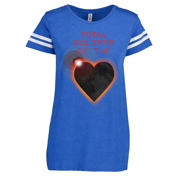 Total Eclipse Of The Solar Heart Astronomy Enza Ladies Jersey Football T-Shirt