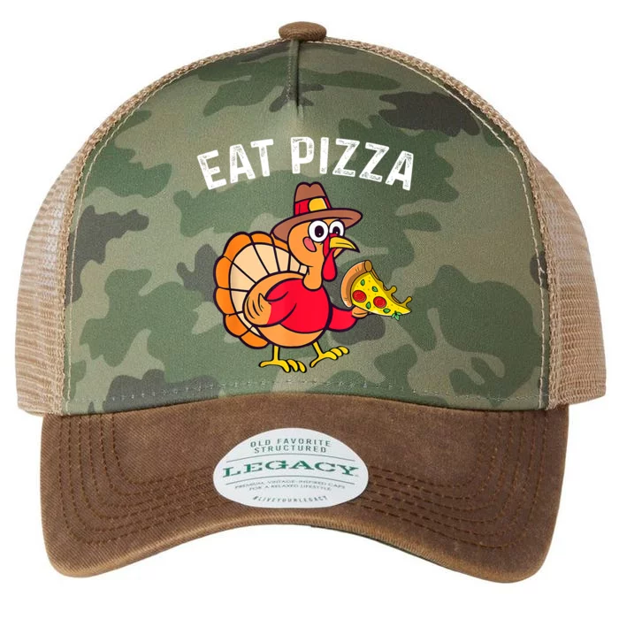 Turkey Eat Pizza Vegan Funny Thanksgiving Gifts Legacy Tie Dye Trucker Hat