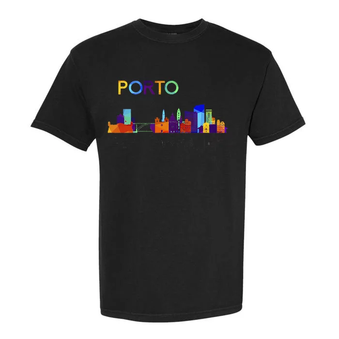 Travel Europe Portugal Porto Portuguese Vacation Souvenir Garment-Dyed Heavyweight T-Shirt