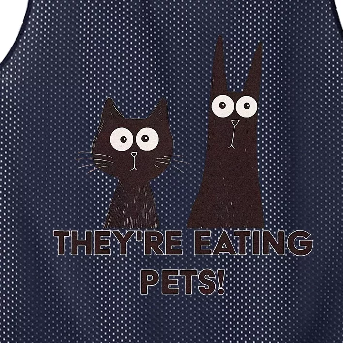 TheyRe Eating Pets 2024 Humor Cat Dog Funny Gift Mesh Reversible Basketball Jersey Tank