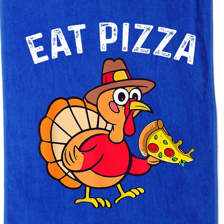 Turkey Eat Pizza Adult Vegan  Funny Thanksgiving Gifts Platinum Collection Golf Towel