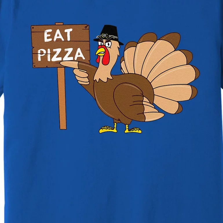 Turkey Eat Pizza Vegan Funny Thanksgiving Gift Premium T-Shirt