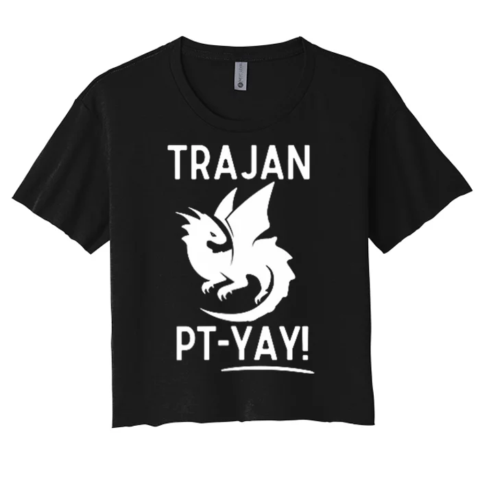 Trajan Elementary Ptyay Women's Crop Top Tee