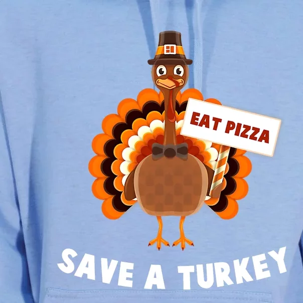 Turkey Eat Pizza Adult Vegan Funny Thanksgiving Gifts Unisex Surf Hoodie