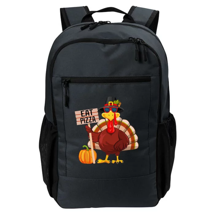 Turkey Eat Pizza Vegan Funny Thanksgiving Funny Funny Daily Commute Backpack