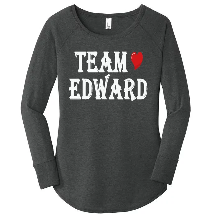 Team Edward Quote Cool Team Edward Women's Perfect Tri Tunic Long Sleeve Shirt