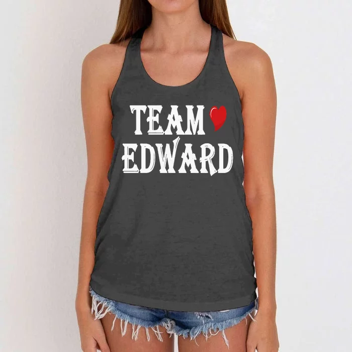 Team Edward Quote Cool Team Edward Women's Knotted Racerback Tank