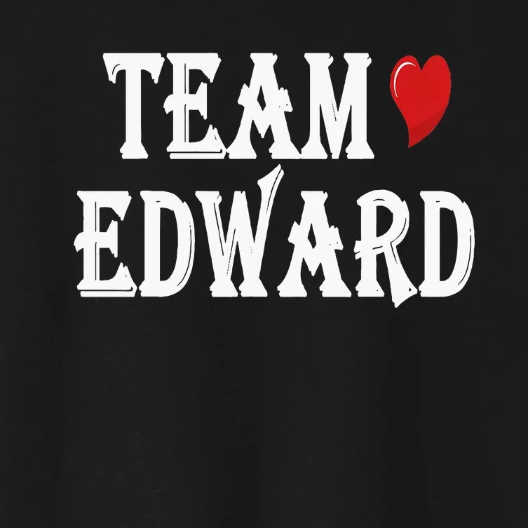 Team Edward Quote Cool Team Edward Women's Crop Top Tee