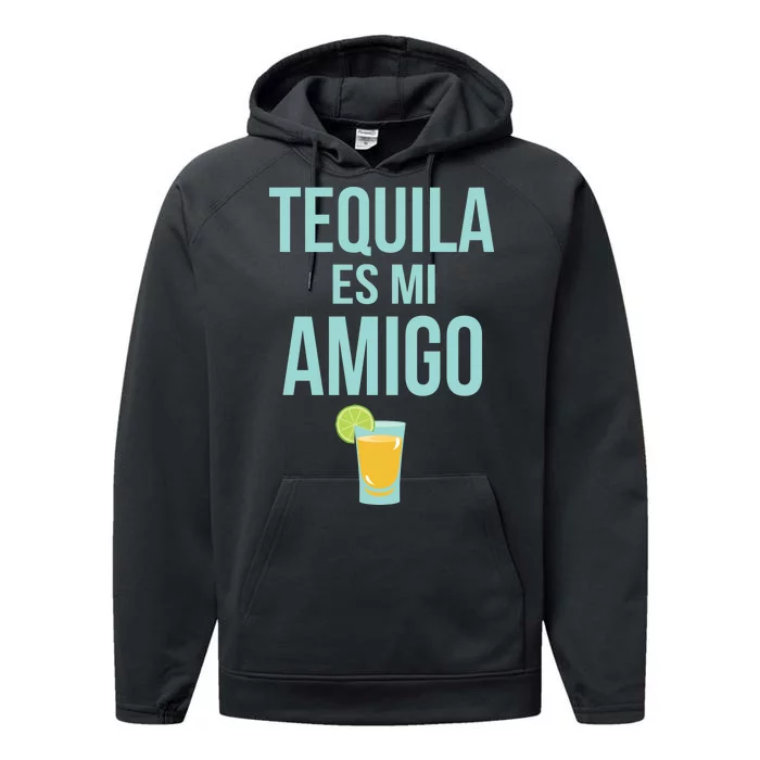 Tequila Es Mi Amigo Cinco de Mayo Performance Fleece Hoodie