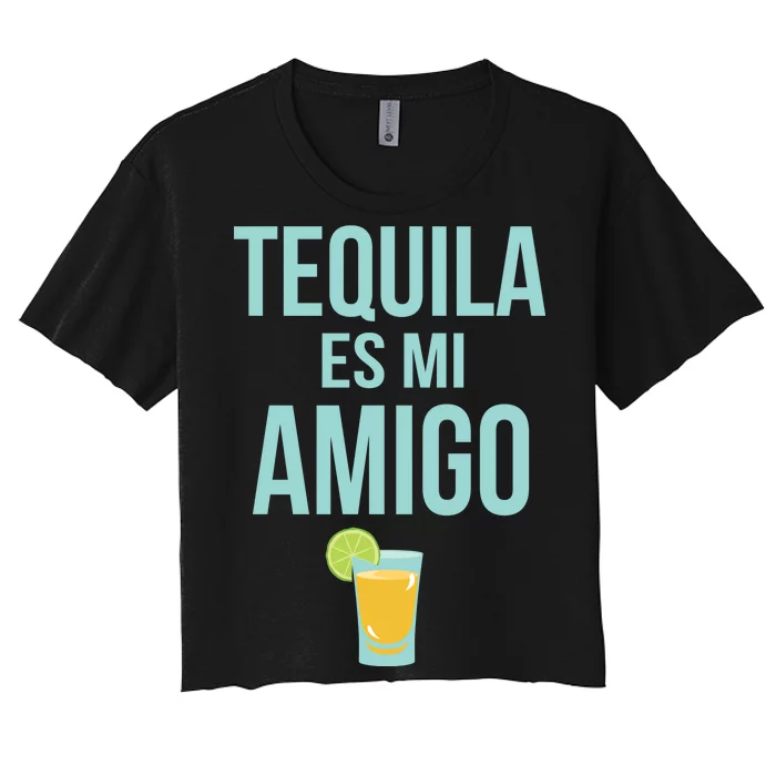 Tequila Es Mi Amigo Cinco de Mayo Women's Crop Top Tee